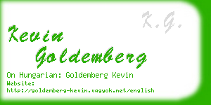 kevin goldemberg business card